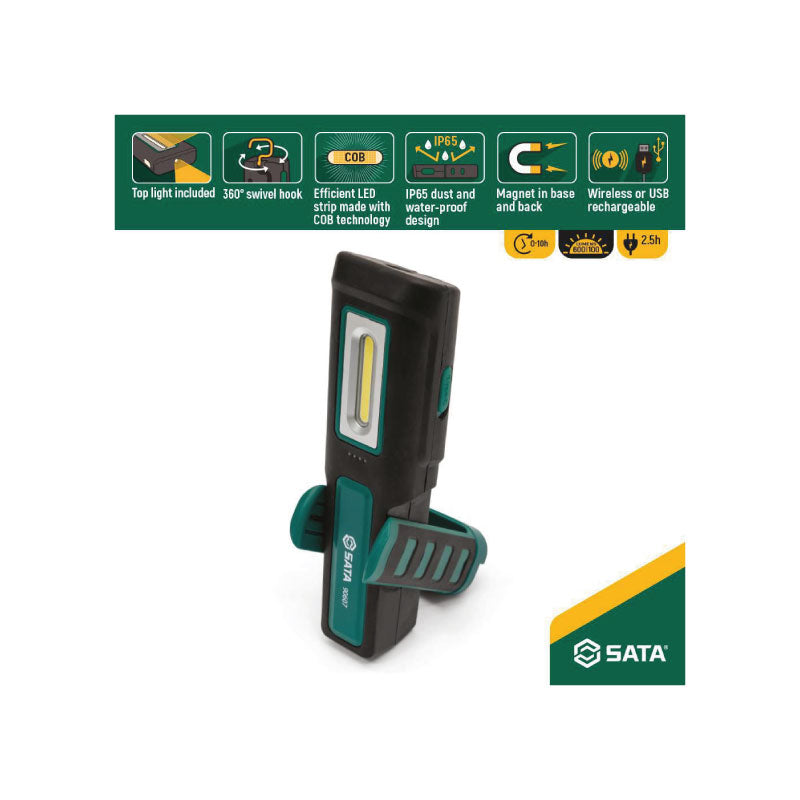 GAMBIARRA INDUSTRIAL RECARREGÁVEL SEM FIO (600LM)