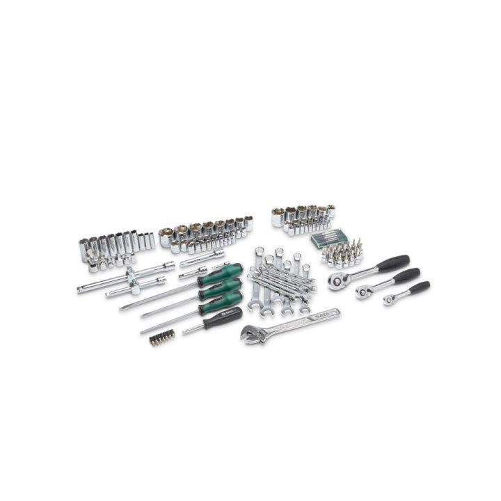 JOGO CHAVES CAIXA 1/4" 3/8" 1/2" 124 PCS.