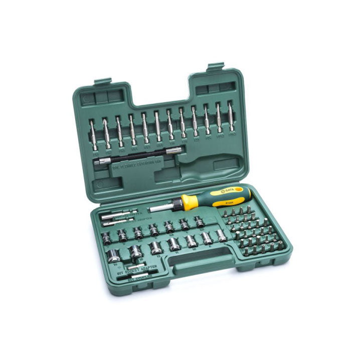 JOGO BITS C/PUNHO ROQUETE 1/4" - 60 PCS.