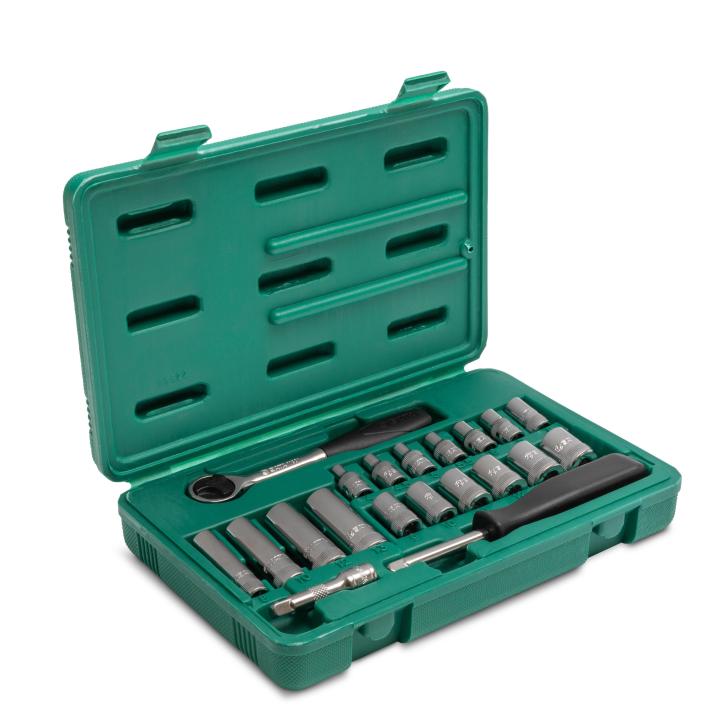 JOGO CHAVES CAIXA 1/4" 20 PCS.